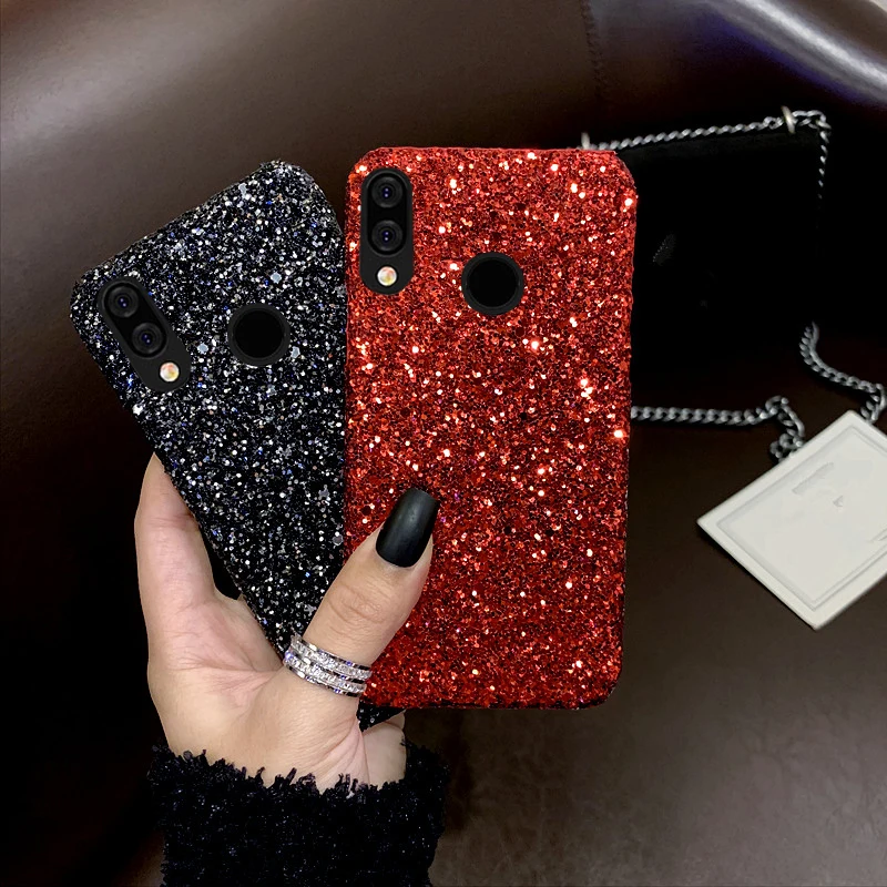 Задняя крышка с блестками для Vivo V9 Y85 Y17 X7 X9 X20 X21 X23 X27 Y51 Y75 Y79 Y83 Y95 Y93 Y97 | Мобильные