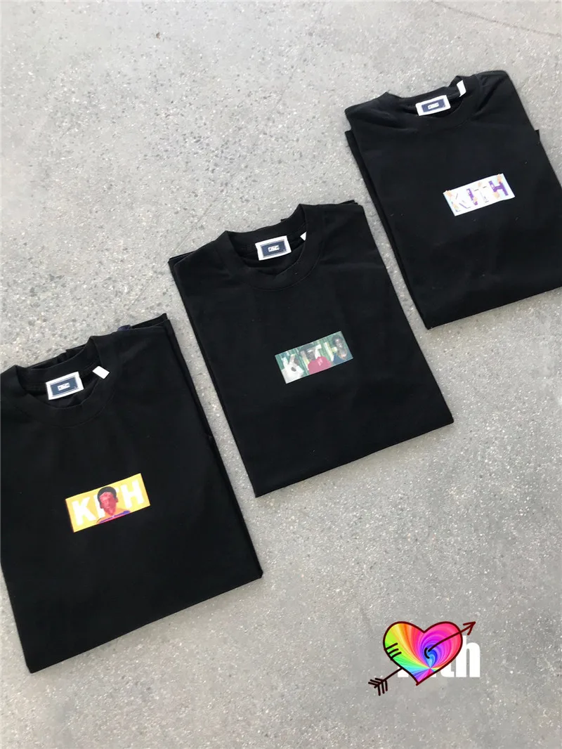 

Black History Month Kith T-shirt Men Women 1:1 High Quality Artist Oil Paint Print KITH Tee Classic Logo Short Sleeve Tops