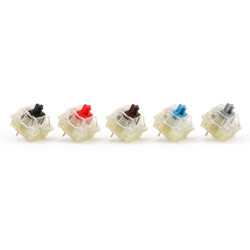 

Gazzew Boba U4t Thocky tactile switches for Mechanical keyboard customization 5pin 62g 68g bottom