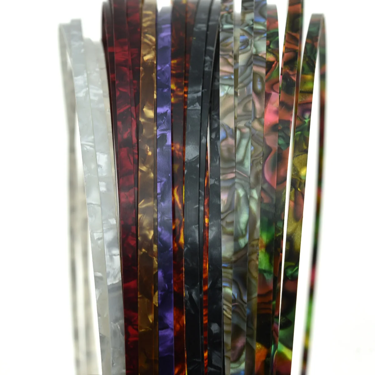 

KAISH Pack of 2 Guitar Binding Purfling Strips Guitar Binding Strip 1650*5*1.5mm for Acoustic or Classical Guitar Various Color