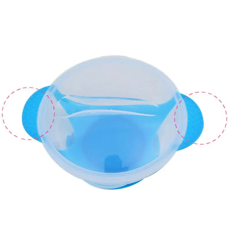 1pc Feeding Bowl Baby Feeding Set Sucker Bowl Spoon Temperature Sensing Baby Tableware Learning Dishes Assist Food Bowl Children