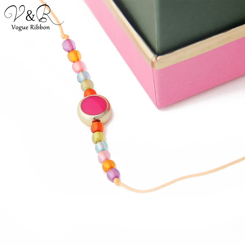 Vogue Ribbon Diy Handmade Jewelry Making Bead Charms Pendants Beaded Cord Bracelet Set Components Fashion Accessories Gifts | Украшения и