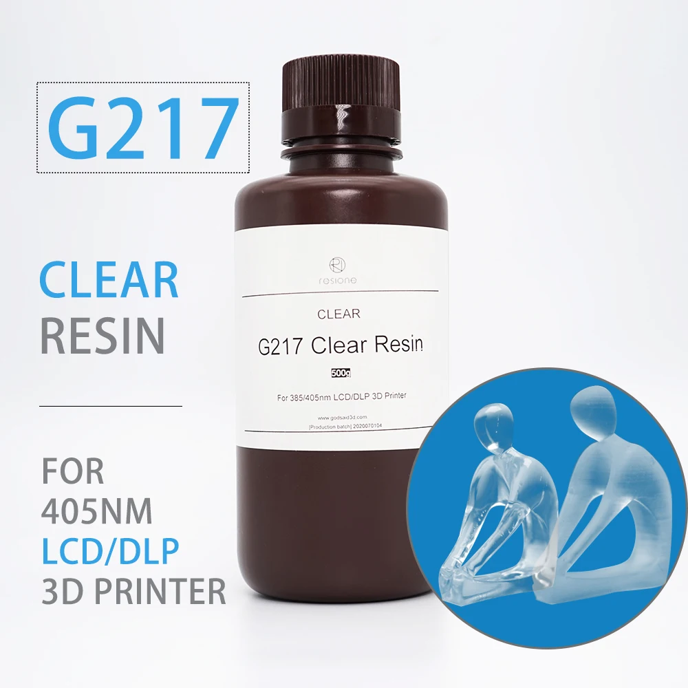 Resione 500g Tough Flexible Dental Castable Clear Resin UV 405nm Anycubic Phrozen Elegoo Mars Resin 3d Printer