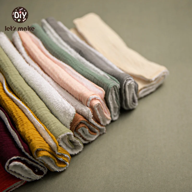 babador de algodão para conjunto de toalhas de algodão toalha confortável para absorvente de gaze