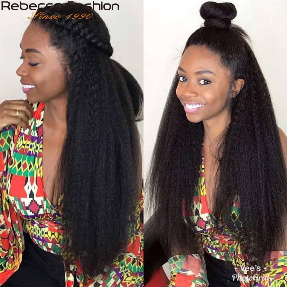 Прямые волосы Rebecca Yaki 100% натуральные человеческие Remy для наращивания 1/3/4 шт.