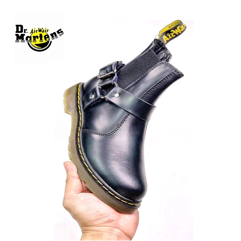 Мужские и женские ботинки Dr.Martens без шнуровки с ремешком на пряжке челси унисекс