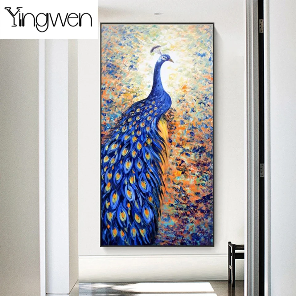 

Diamond Painting Abstract Animal Beautiful Peacock Picture 5D DIY Full Diamond Embroidery Mosaic Cross Stitch Kits Home Decor