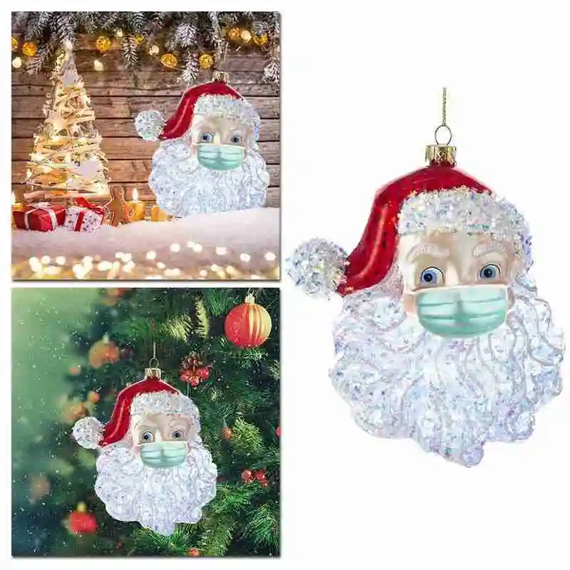 

2002 Christmas Tree Pendant Personalized Santa Claus Decorations Ornament Christmas Xmas Of gift Holiday G0S3