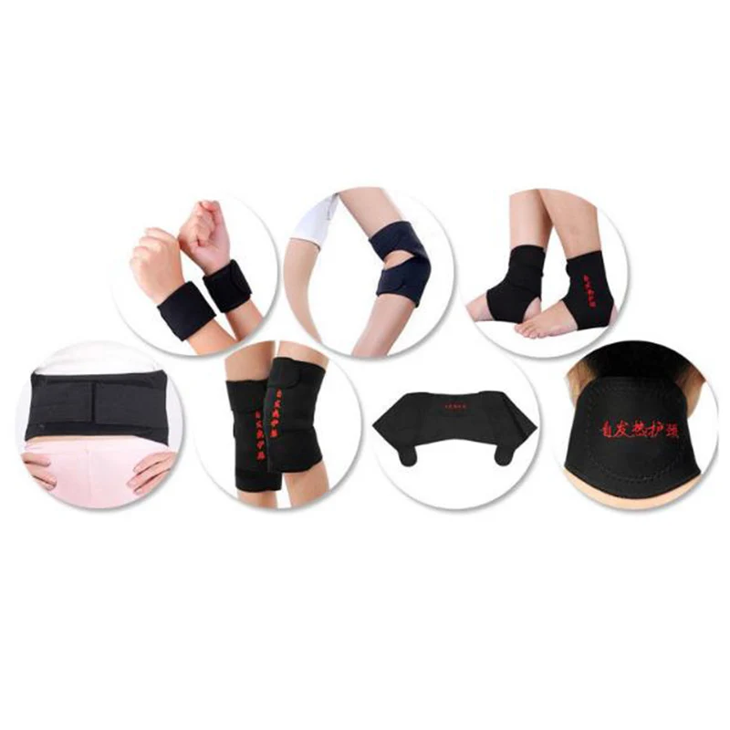 set Self-heating Tourmaline Belt Magnetic Therapy Neck Shoulder Posture Correcter Knee Support Brace Massager Products