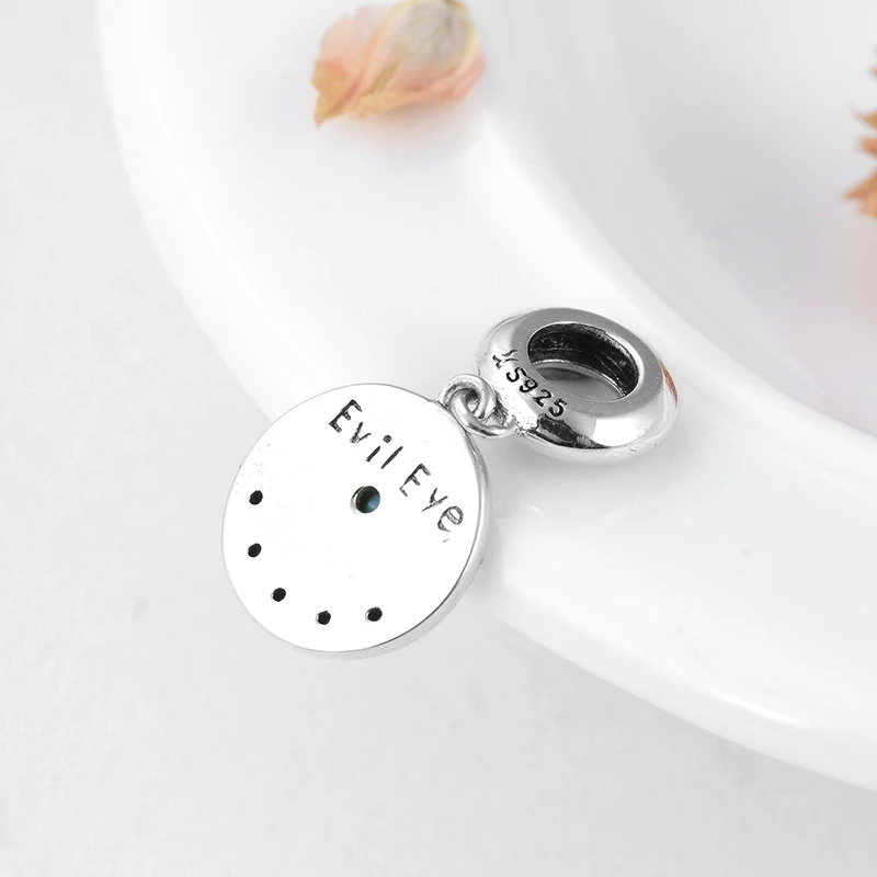 Authentic 925 Sterling Silver Evil blue eye Charms for Jewelry making Pendants Fit Original European Bracelet Necklace 2018 | Украшения и