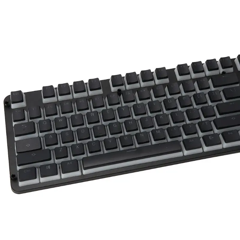 RGB 110 Keycaps ANSI Layout Add ISO PBT Pudding Двойная кожа Milk Shot Keycap с подсветкой крышкой для