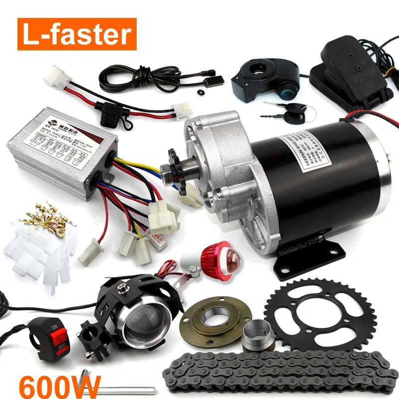 Электрический Комплект переоборудования 36V48V 600W с четырьмя колесами карго