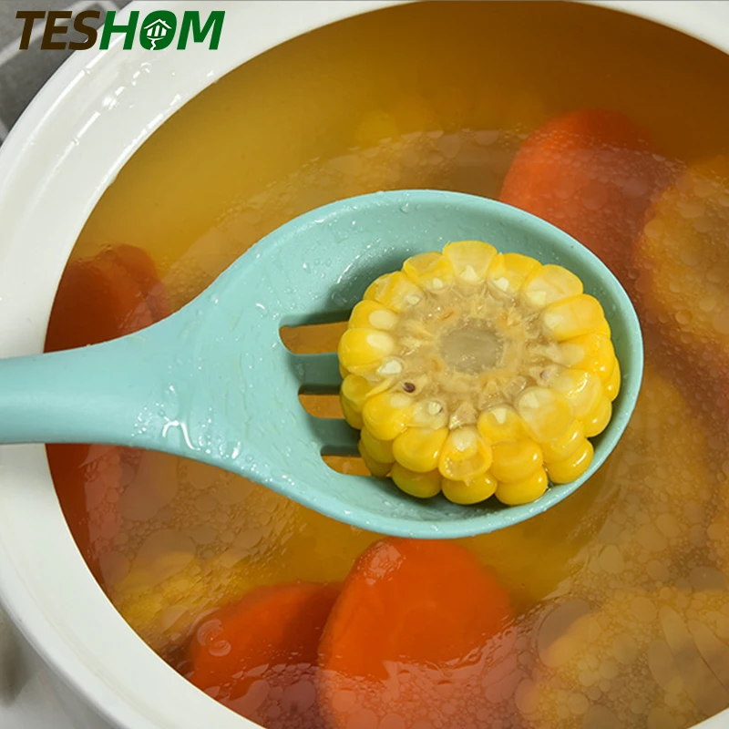 Зеленый силиконовый набор кухонной утвари Жаростойкие антипригарные