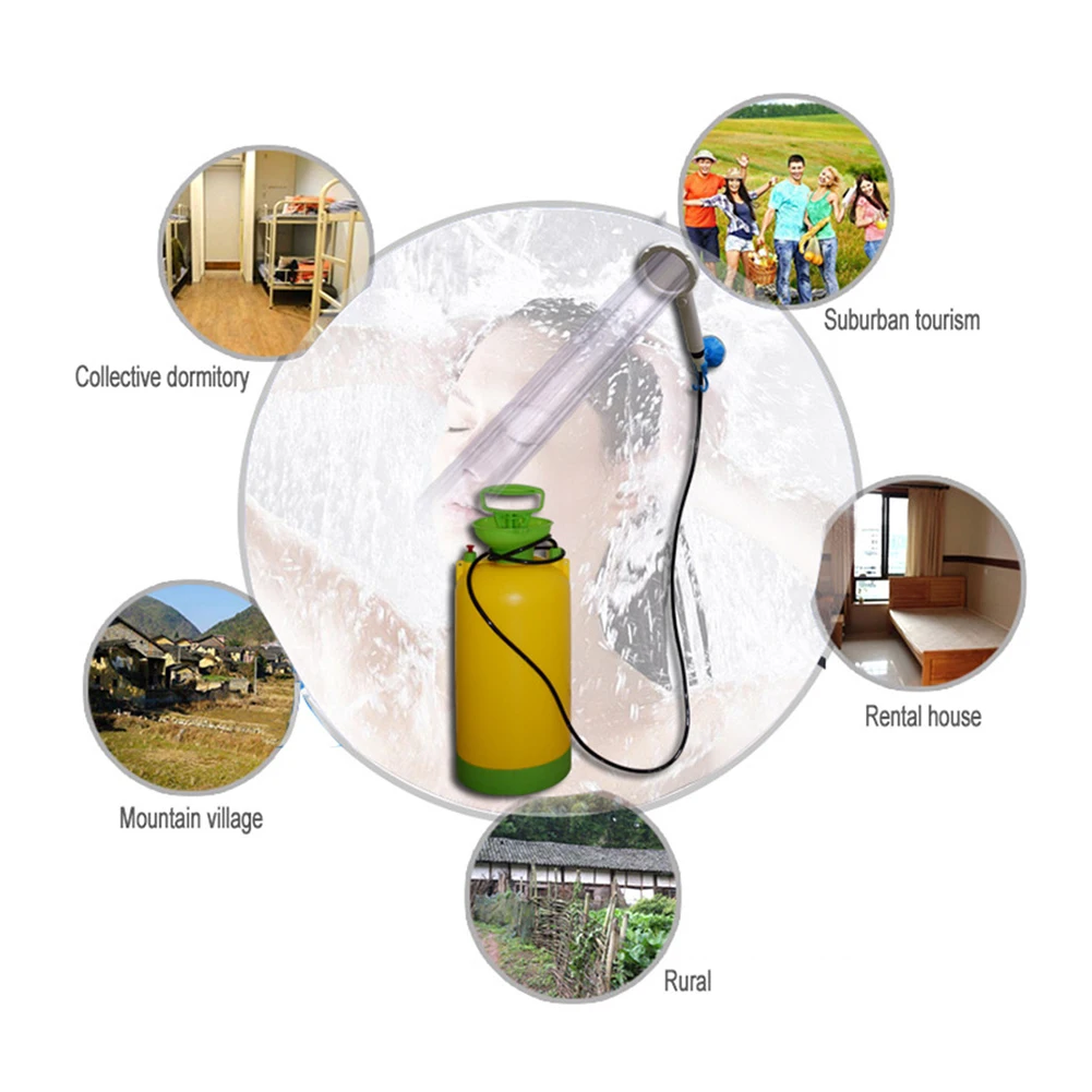 Outdoor Shower Set Portable Self-Priming Simple Water Dormitory Bedroom Bath Artifact Rural For Household Camping | Спорт и