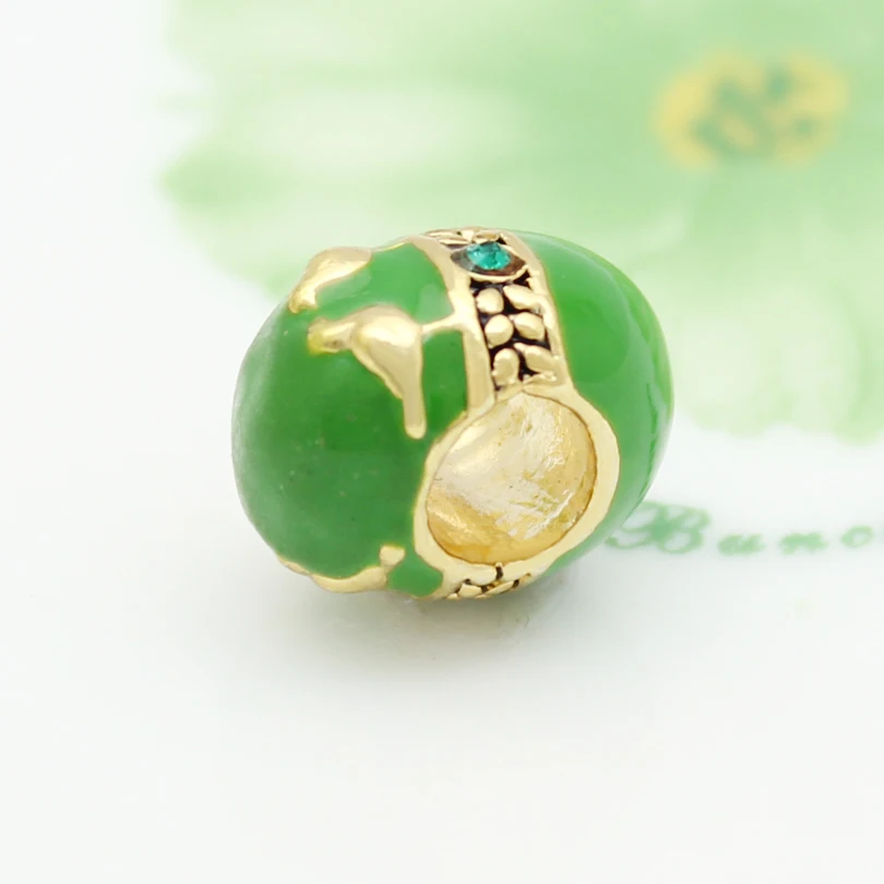 Бесплатная доставка позолоченные синие парные птицы любовь Faberge бусинка яйцо