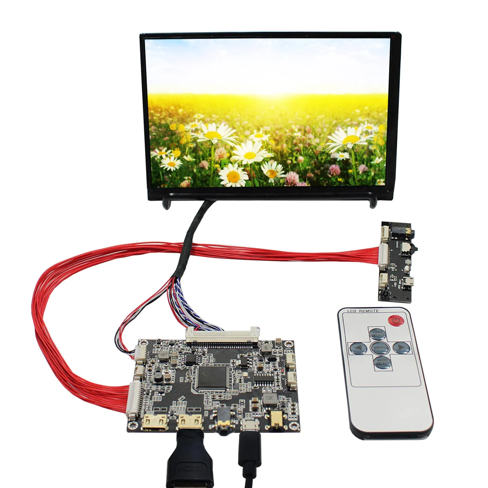 

7-дюймовый 1280X80 0 IPS яркость 300nit ЖК-экран с HD MI Мини ЖК-контроллер