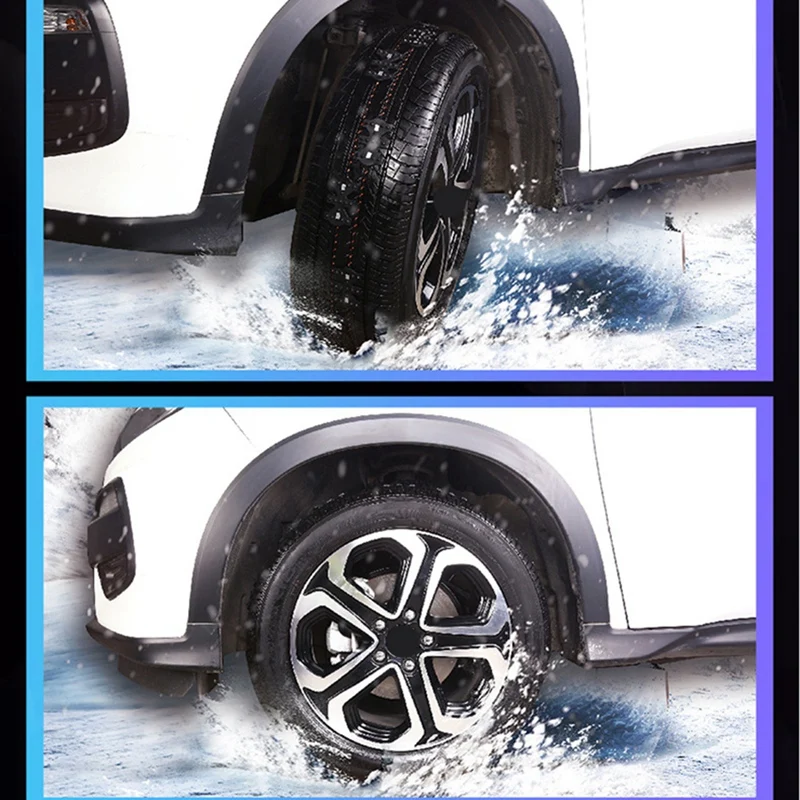 

2Pcs Universal Vehicles Winter Snow Widened Tire Chain Anti-Skid Belt Tire Snow Adjustable Durable Anti-Skid TPU Chains