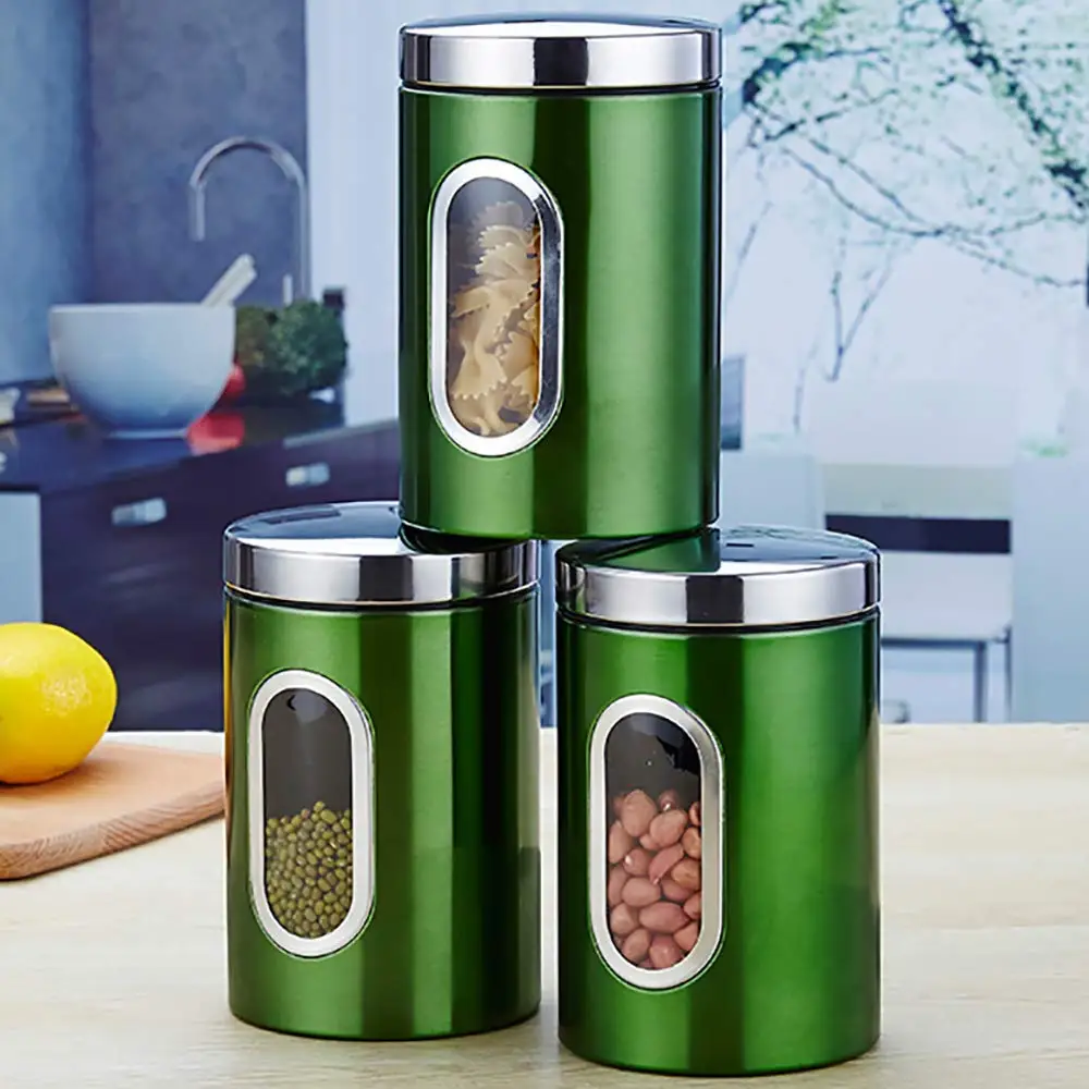 1 шт. кухонная канистра из нержавеющей стали для сахара еды чая кофе конфет