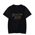 Футболка с принтом Shadow and Bone Merch, летняя повседневная модная футболка в стиле Харадзюку из хлопка и полиэстера с коротким рукавом, свободная футболка
