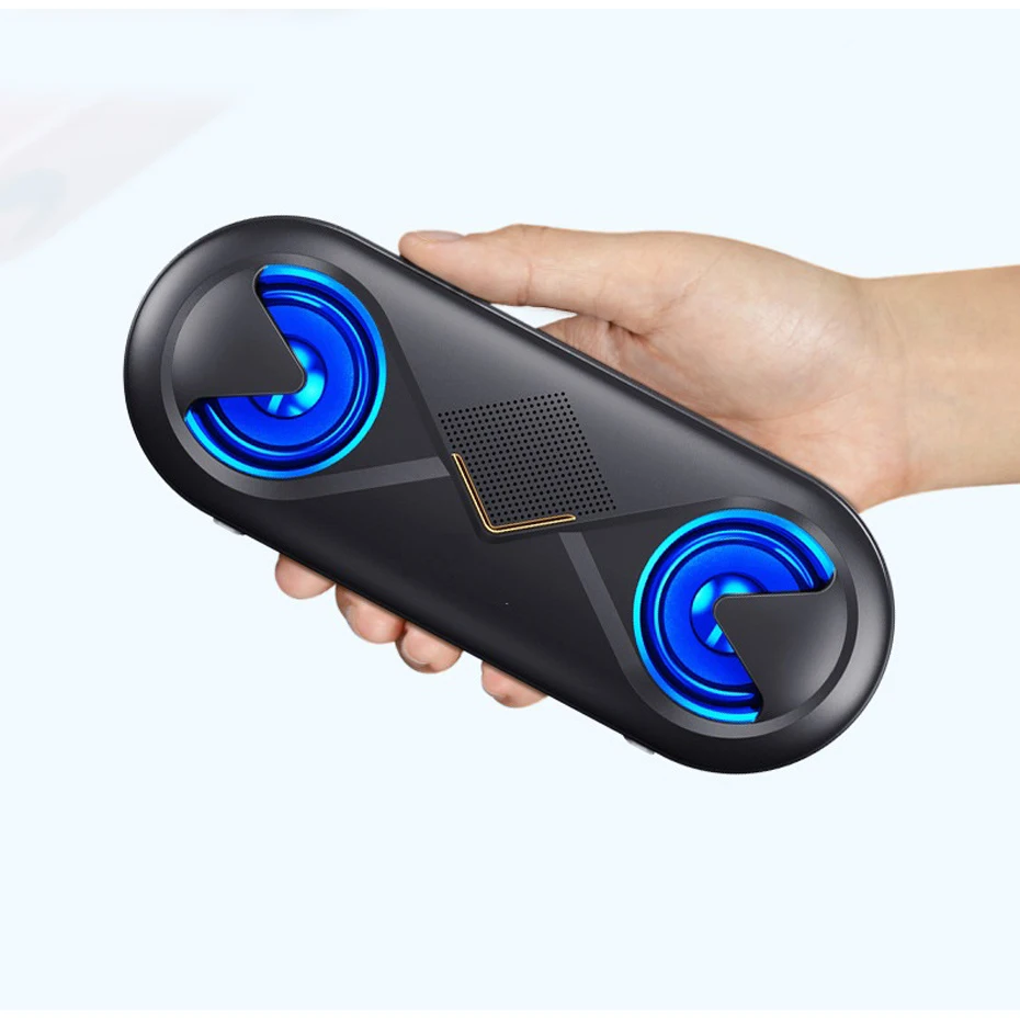 Портативный Bluetooth 5 0 динамик беспроводной стерео Бас Hifi BT сабвуфер AUX USB микрофон