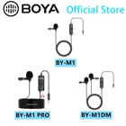 Всенаправленный конденсаторный монитор BOYA BY-M1M1 PROM1DM 6 м, петличный микрофон для Canon, DSLR, подкастов, Nikon, Sony, iPhone 13, 6 X