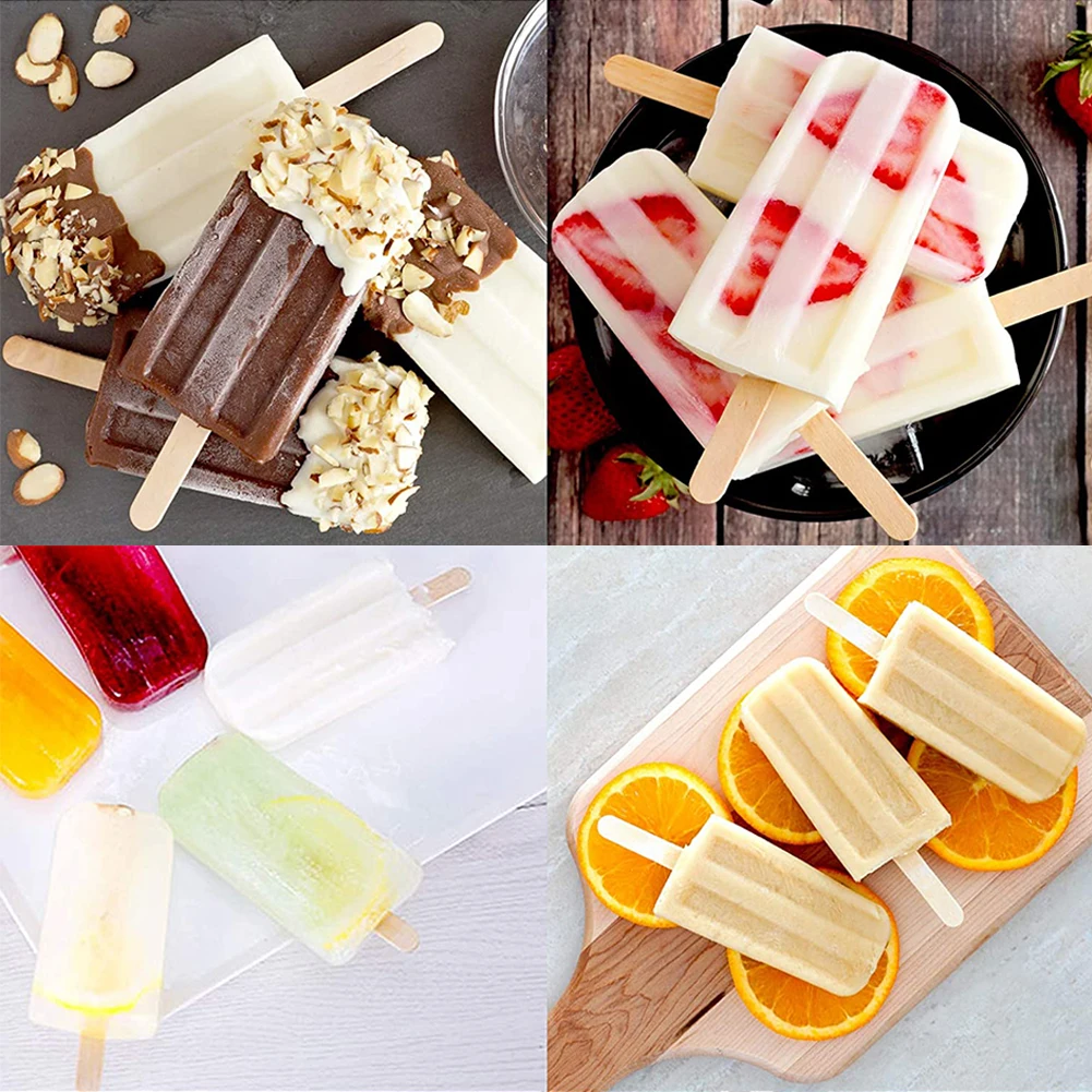 

Silicone Ice Cream Molds 10 Cell Ice Cube Tray Popsicle Form Maker Ice Lolly Moulds Ice Cube Tray For Party Bar Decoration