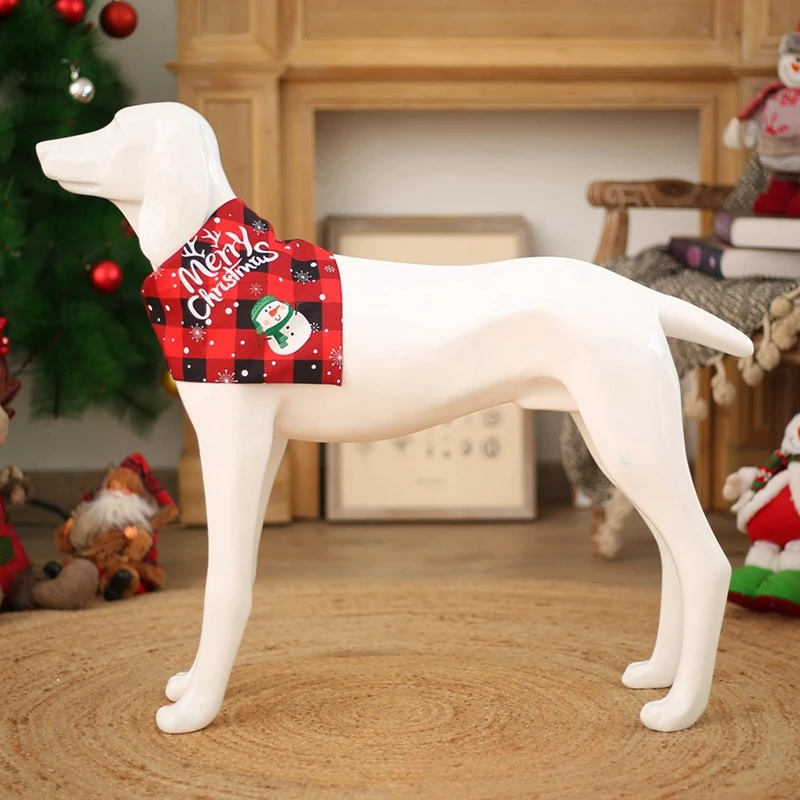Christmas Dogs Bib Saliva Towel Pet Collar Scarf for Cat Pets Xmas Decor | Дом и сад