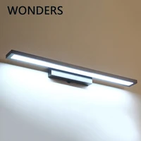 modern led wall lamp simple mirror front light bathroom dresser wall light aluminum acrylic sconces home lighting fixture %d0%b1%d1%80%d0%b0
