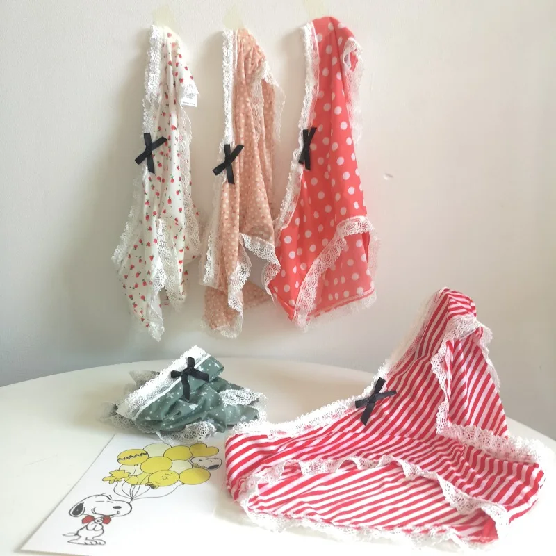 

Japan's New Smoothie Underwear For Women Printed Low Waist Seamless Underpants And Comfortable Breathable Household Underwear