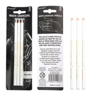 3pcs corot white sketch charcoal pencil standard pencil drawing pencils set for painter painting art supplies pencils