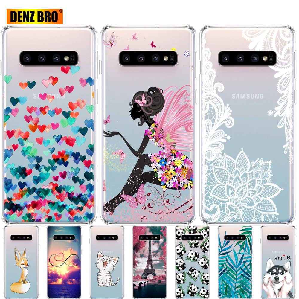 

For Samsung Galaxy S10 Case S10Plus Case Silicone TPU Cover Phone S10 E Case On For Samsung S10 Plus G975F S 10 SM-G973F Case