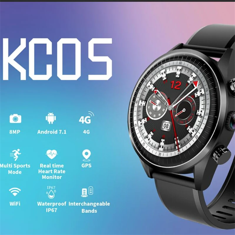 4G SmartWatch Android телефон MTK739 1 Гб + 16 монитор сердечного ритма Wi Fi gps карты Смарт часы