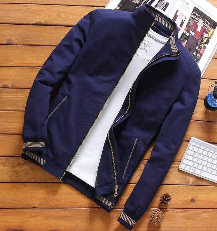 Куртка-бомбер мужская на молнии | Мужская одежда