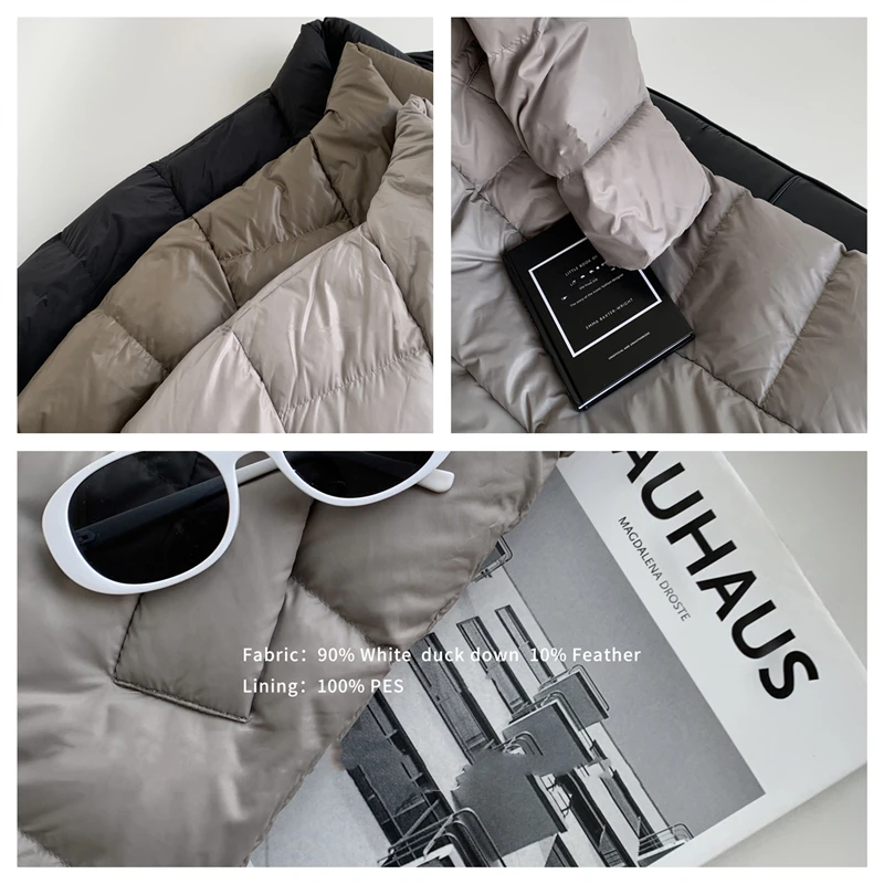 LUXUV New Winter Hooded 90% White Duck Down Jacket Waterproof Women Coat Long Thick Warm Parka Female Puffer Feather Overcoat