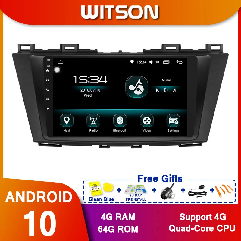 WITSON 9 &quotFULL HD сенсорный экран Android 10 0 Восьмиядерный Автомобильный GPS
