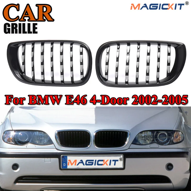 MagicKit 2 шт. автомобильный стиль глянцевый черный хром бриллиант Передняя почечная