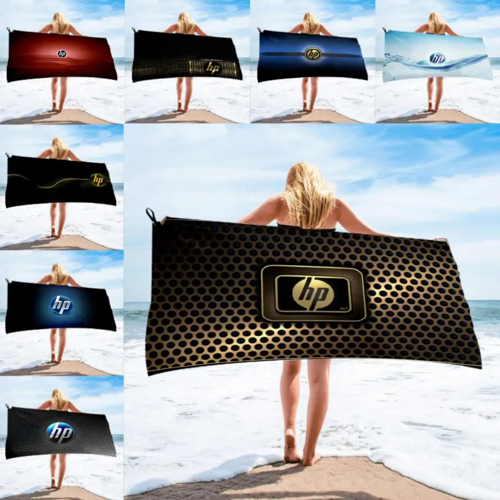 Банное полотенце из микрофибры с логотипом HP быстросохнущее пляжное Женская