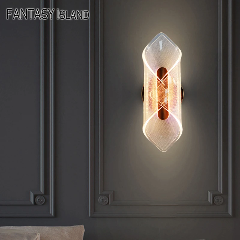 

Modern LED Luxury Wall Lamp AC185-265V Wall Light Living Room Diammable Bedside lamp Modern Home decoration