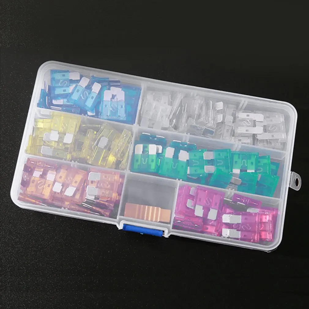 120 шт Набор для замены лезвий предохранителя автомобиля алюминиевый материал