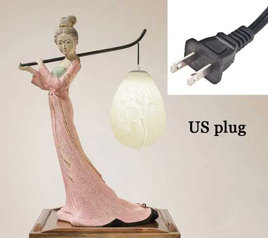 Type B US Plug Современная Новинка, настольная лампа в китайском стиле, для свадьбы, комнаты, отеля, гостиной, кабинета, спальни, прикроватный красный креативный античный переключатель, Настольный светильник - Цвет абажура: Type B US Plug