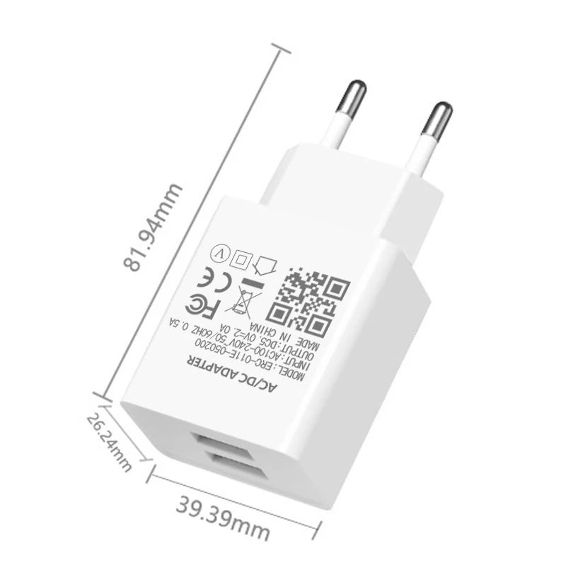 USB Charger Adapter Mobile Phone EU Plug Power Bank For Samsung Galaxy A10 S7 S6 edge J310 J330 J510 J530 J3 J7 Micro Cable |