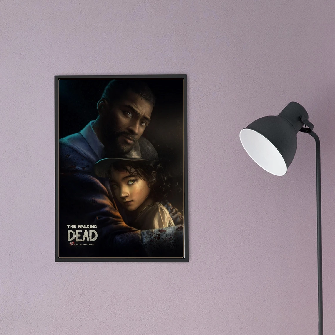 Постер Ходячие мертвецы Клементина и Ли игровой постер ролевая игра