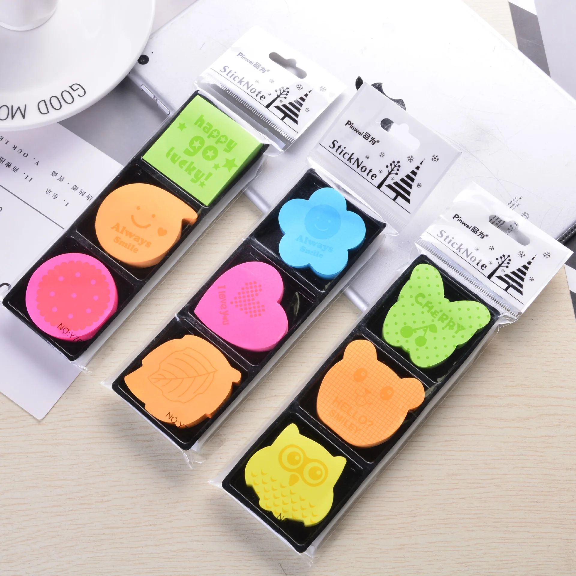 

Creative Post Colour Self Stick Notes Self-adhesive Sticky Note Cute Notepads Posted Writing Pads Stickers Paper 100 Sheets/pad