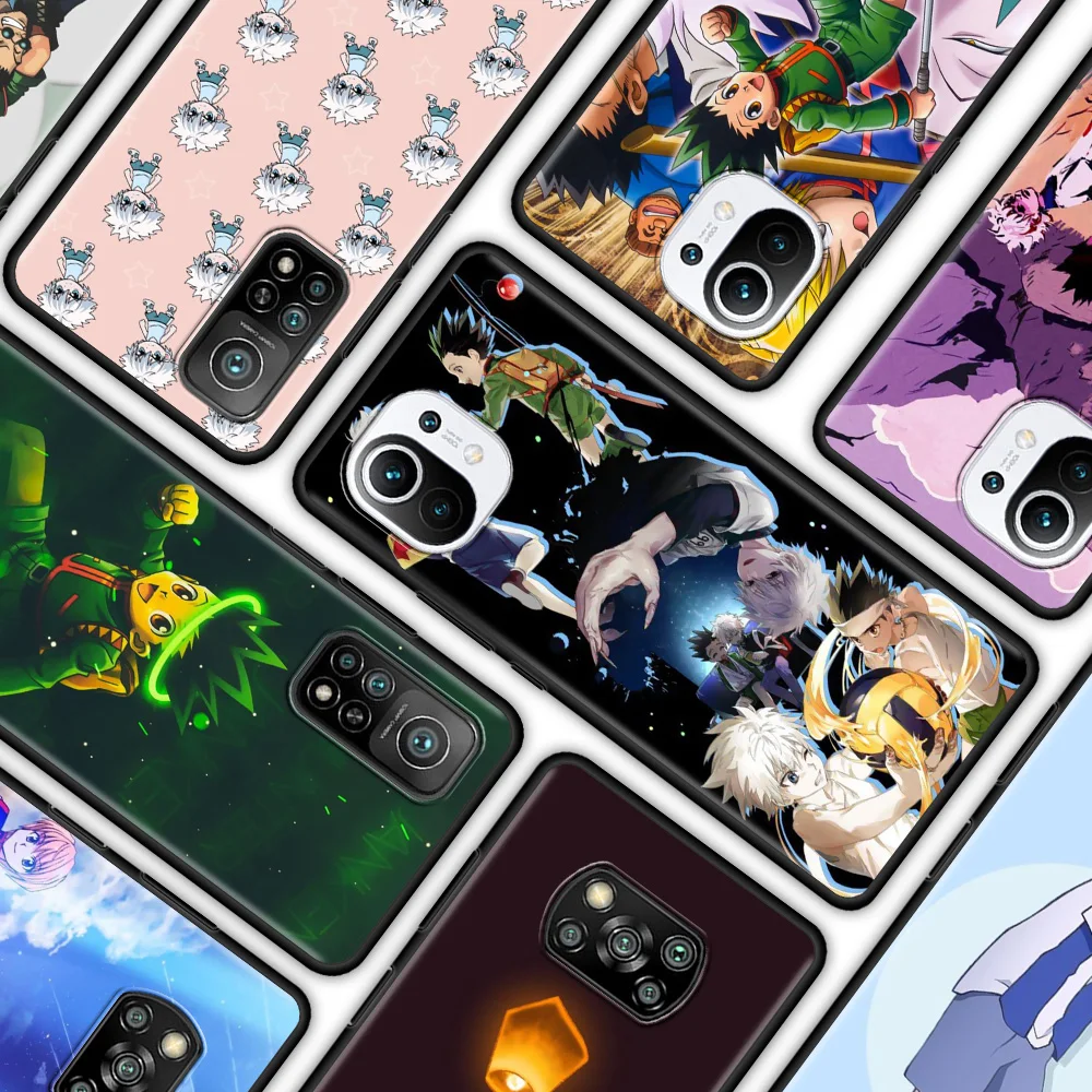 

Anime Hunter X Hunters Phone Case for Xiaomi Mi Poco X3 Pro M3 Pro 5G F3 Pocophone F1 Funda Capa Protection Cover