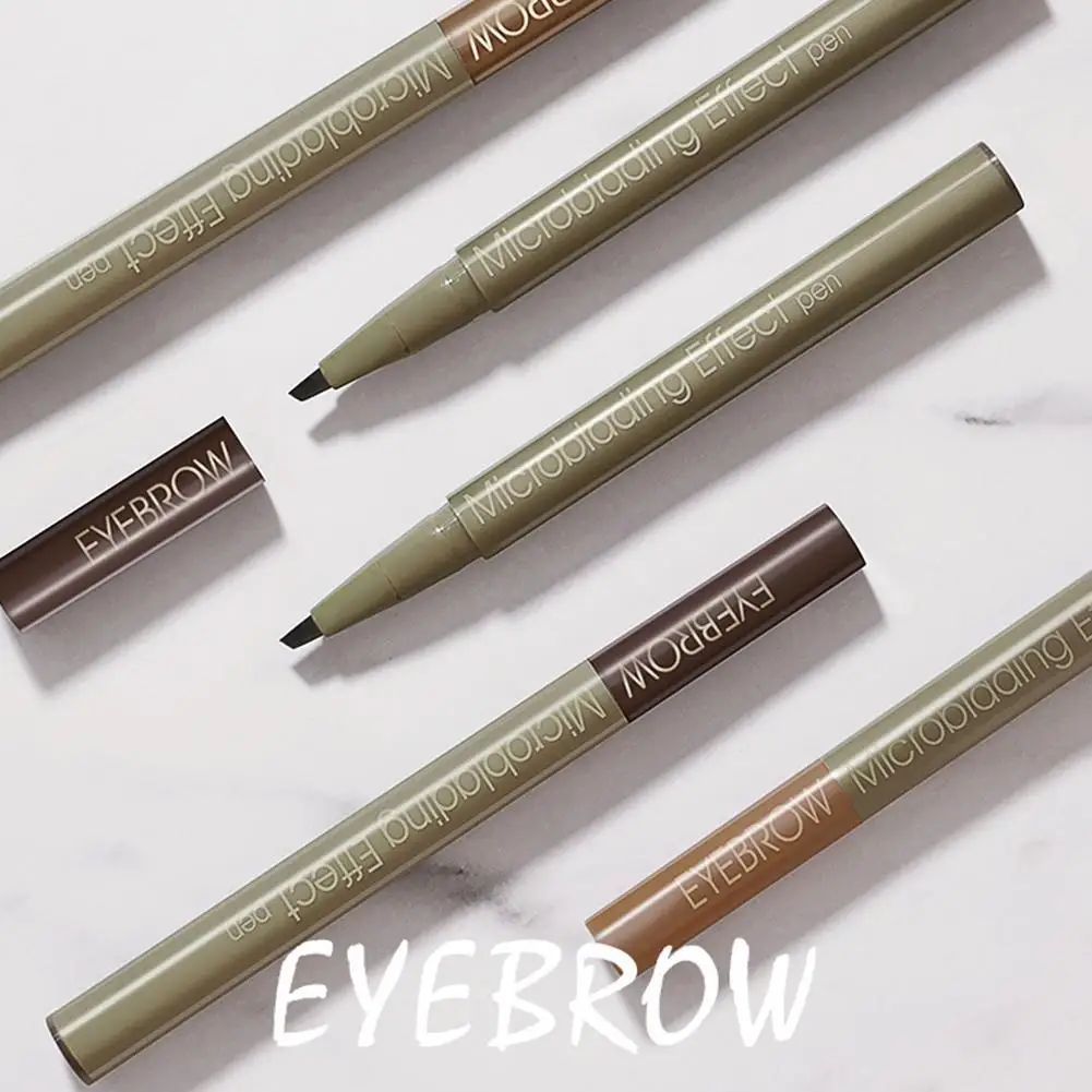 

3 Colors Eyebrow Pen Waterproof 4 Fork Tip Eyebrow Eye Long Liquid Pencil Natural Brow Dark Brown Cosmetic Pencil Lasting T O3F5