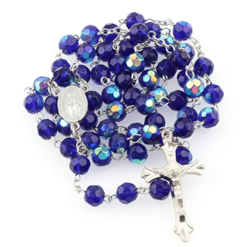 

European And American Jerusalem Cross Necklace New Creative Catholic Prayer Religious Cross Amulet Necklace Lucky Lady Necklace