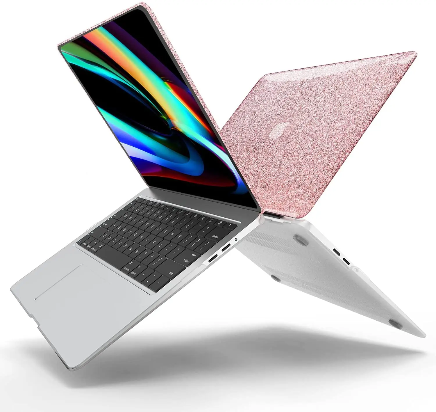 Блестящий глянцевый пластиковый жесткий чехол + для клавиатуры экран MacBook Air 13