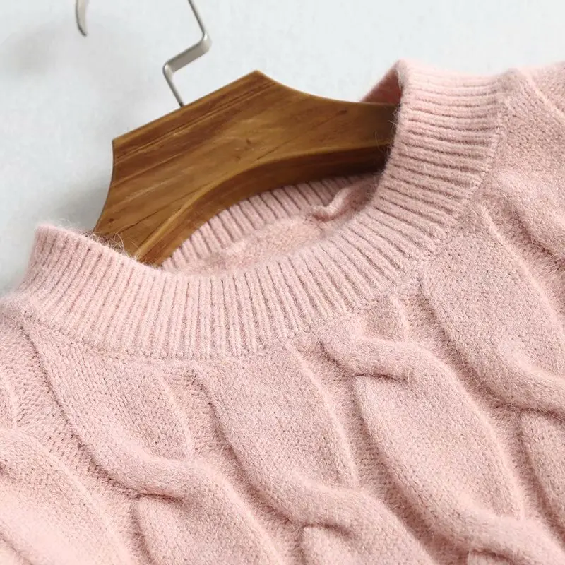 Женский трикотажный хлопковый свитер TMODA свободные пуловеры повседневный