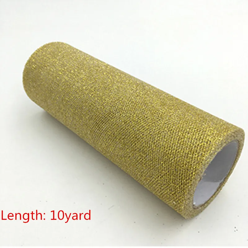 Блеск рулон тюля с блестками 10 / 25 ярдов 15 см шпуля юбка пачка для дня рождения