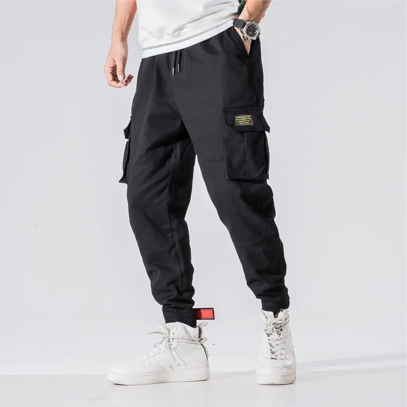 

Mens Red Harem Cargo Pant Men Streetwear Joggers Punk Cargo Pant Hip Hop Casual Trousers Male Black Pant Plus Size 5xl WG689